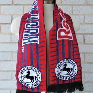 RED BULL NEW YORK CONTINENTAL TIRE Soccer KNIT DOUBLE SIDED SCARF NEW